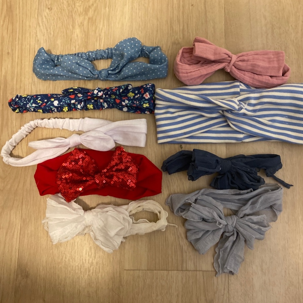 Bundle of baby girl bows